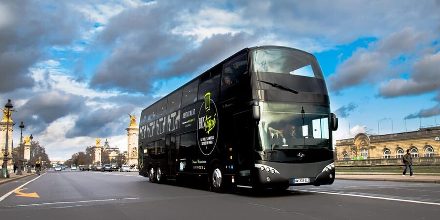 Bus Toqué Champs Elysées Tour w/ 3-Course Dinner & Champagne - Key points to know before booking