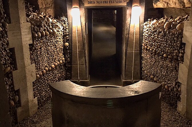 Catacombs of Paris Semi-Private VIP Restricted Access Tour - Descending 130 steps into Paris