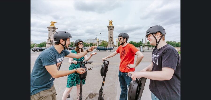 Guided Electric Scooter Tour of Paris - The short training session sets the tone