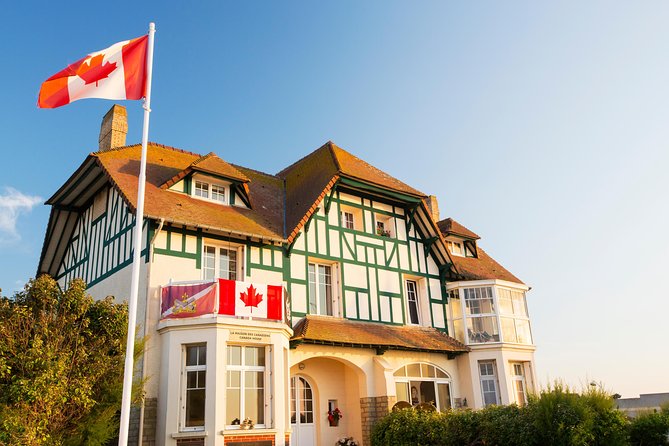 Normandy D-Day Beaches with Juno Beach, bunkers & Canadian Cemetery from Paris - Canada House in Bernières-sur-Mer