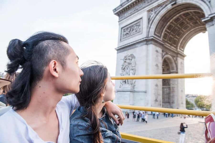 Paris: Arc de Triomphe Ticket & Big Bus Hop-on Hop-off Tour - Notre Dame, Montmartre, and the central route