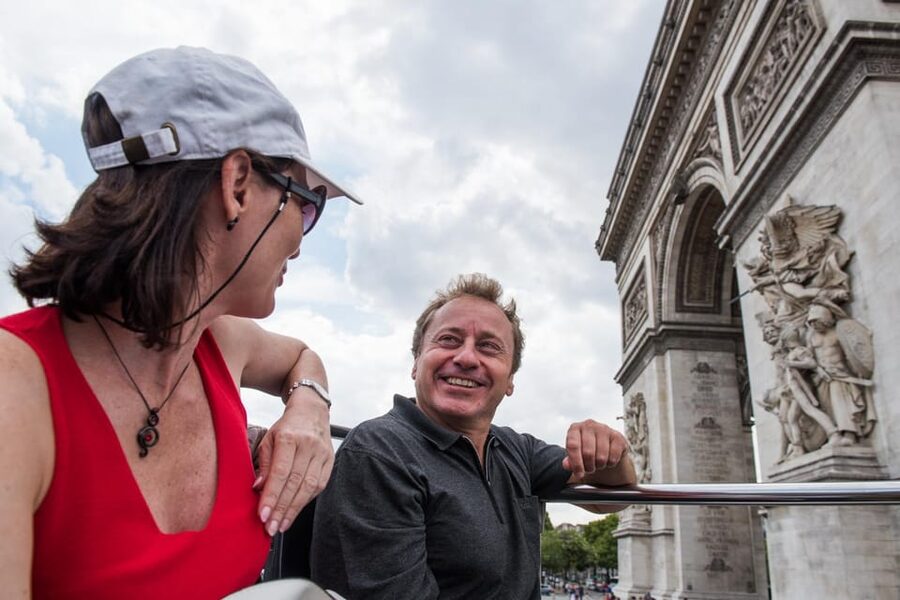 Paris: Arc de Triomphe Ticket & Big Bus Hop-on Hop-off Tour - The Eiffel Tower and the Seine