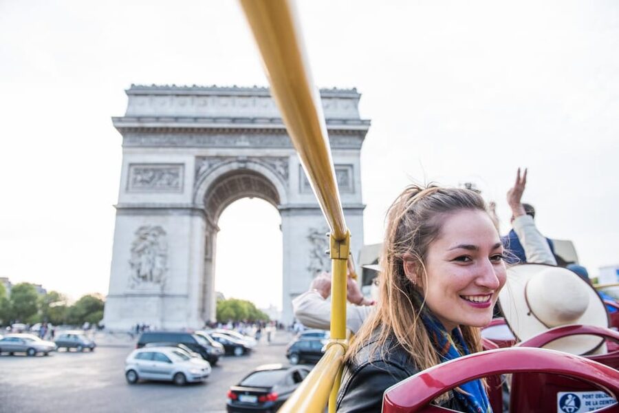 Paris: Arc de Triomphe Ticket & Big Bus Hop-on Hop-off Tour - Weather, seating, and comfort