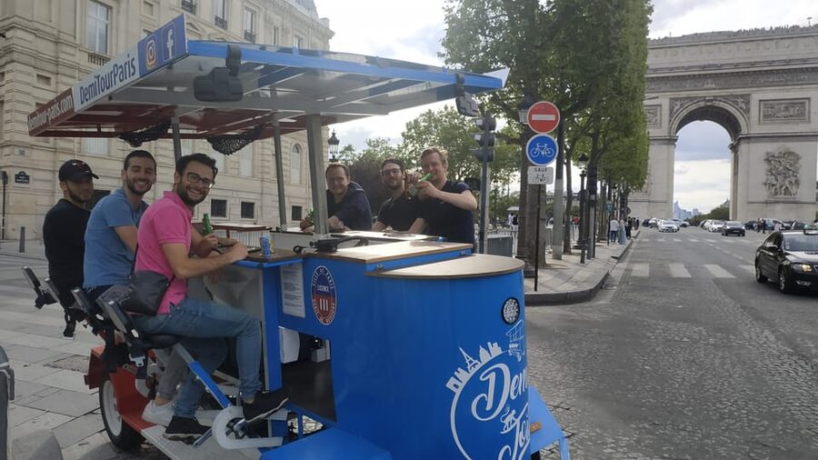 Paris: Beer Bike Bar With Drinks Included - The pedaling is the main practical issue