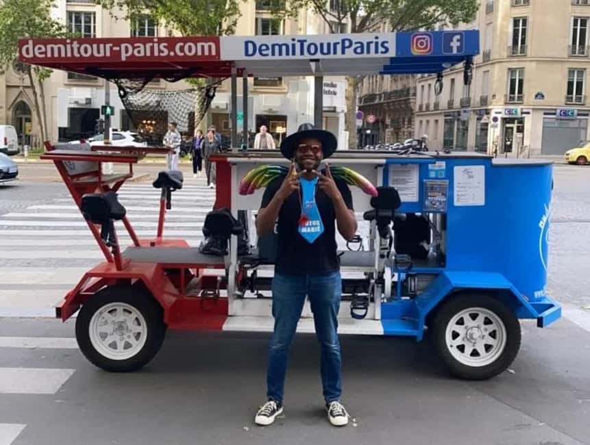 Paris: Beer Bike Bar With Drinks Included - Drinks, music, and the role of the driver