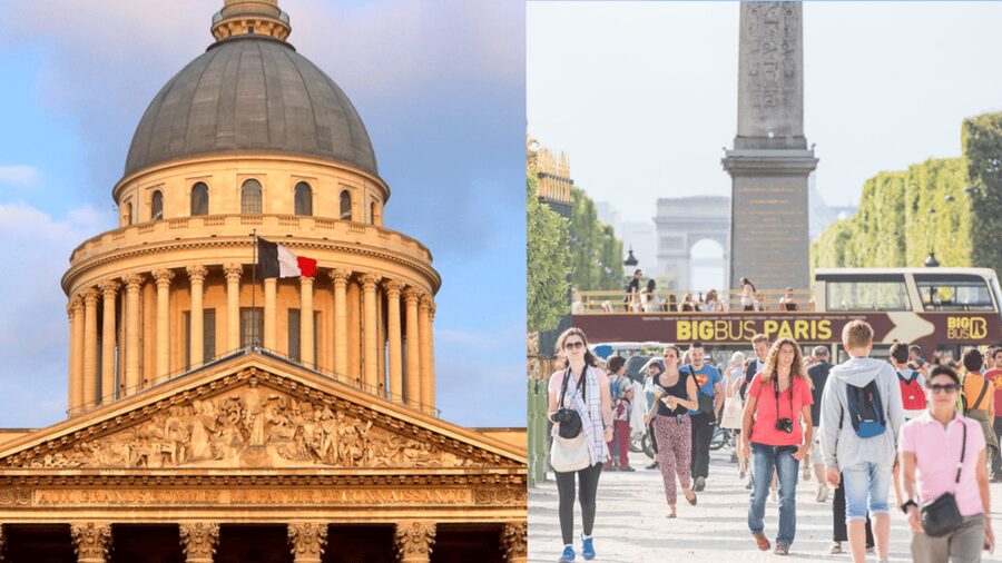 Paris: Big Bus Hop-on Hop-off Tour and Pantheon entrance - Start near Notre-Dame, then walk to the Pantheon