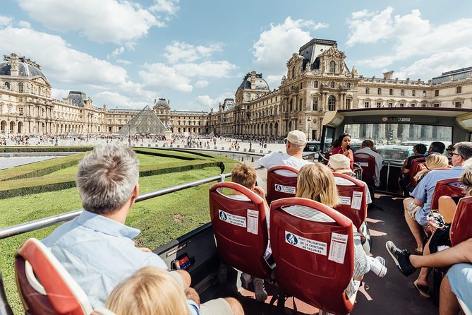 Paris Big Bus Hop-On Hop-Off Tour with Optional River Cruise - The open-top deck and Paris weather