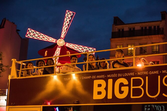 Paris Big Bus Open Top Panoramic Night Tour - Starting at the Champs-Élysées