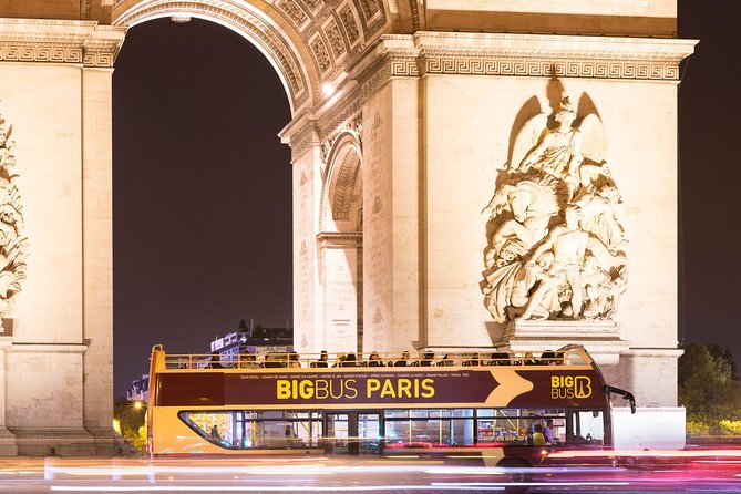 Paris Big Bus Open Top Panoramic Night Tour - The Eiffel Tower’s sparkling lights