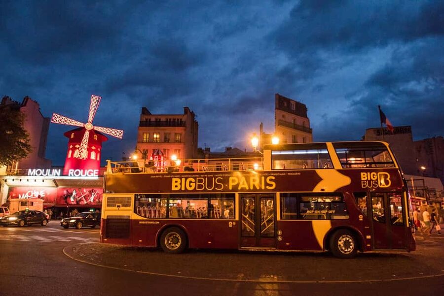 Paris: Big Bus Panoramic Night Tour by Open-Top Bus - Île de la Cité and Notre Dame