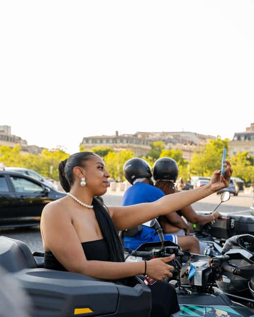 Paris: City Highlights Guided Quad Tour - Riding past the Eiffel Tower