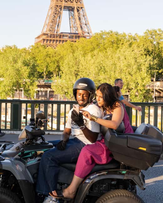 Paris: City Highlights Guided Quad Tour - The safety briefing and choice of driver