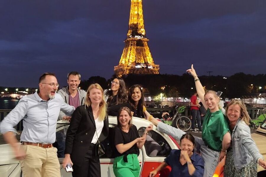 Paris: City Sightseeing Tour at Night in Vintage Car - The Champs-Élysées and the grand western axis