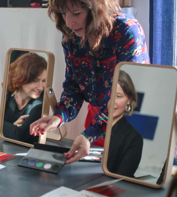 Paris: Color analysis - Step one: the fabric draping method