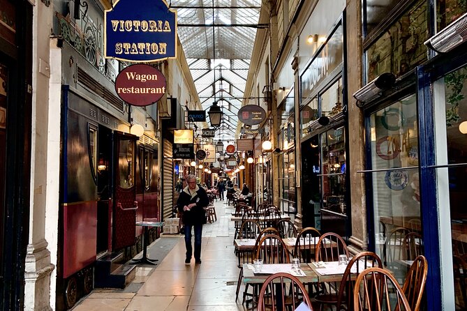 Paris Covered Passages Walking Tour plus Seine Cruise Option - Passage des Panoramas adds age, food, and ornament