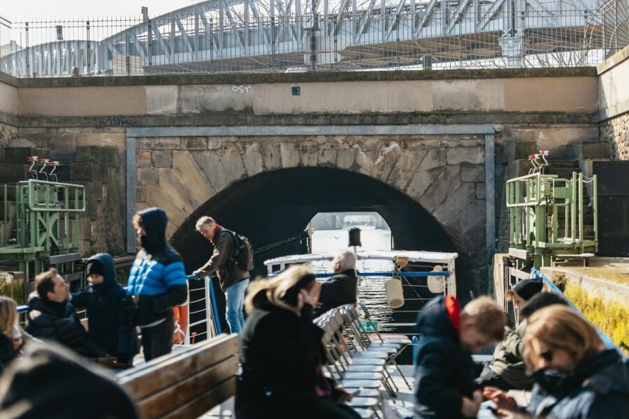 Paris: Cruise on the Saint-Martin Canal and the Seine River - Boat comfort, seating, and the guide