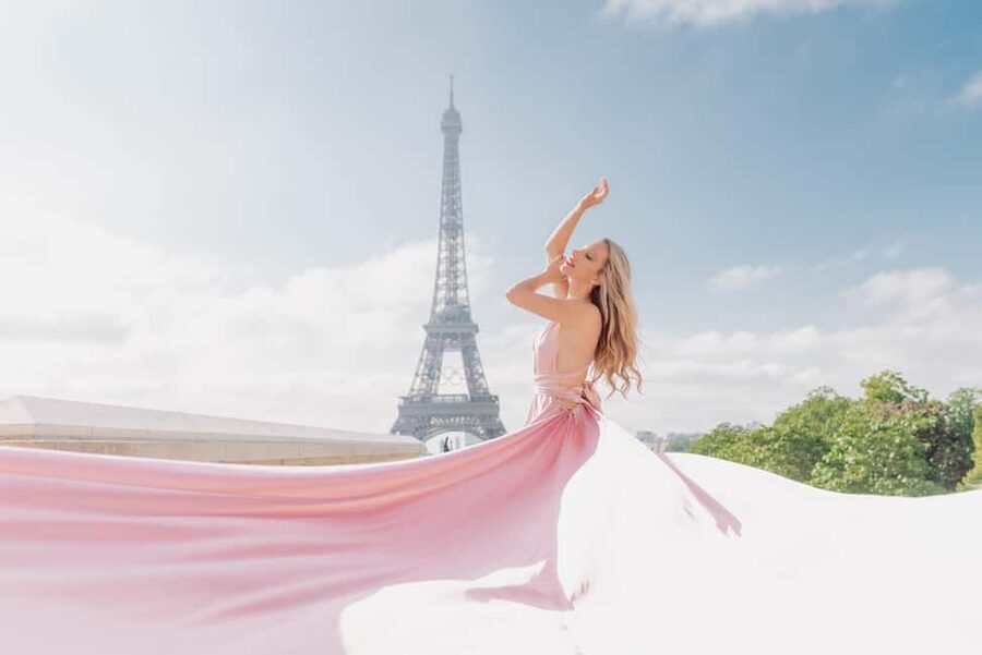 Paris: Eiffel Tower Glamor Photoshoot with Dress Options - The real cost of a $412 private session
