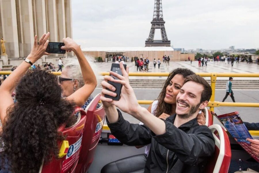 Paris: Eiffel Tower, Hop-On Hop-Off Bus, Seine River Cruise - Going up the Eiffel Tower