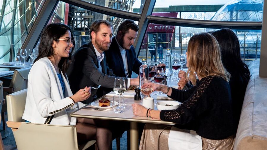 Paris: Eiffel Tower's Madame Brasserie 3-course lunch 12:00 - The view from your table