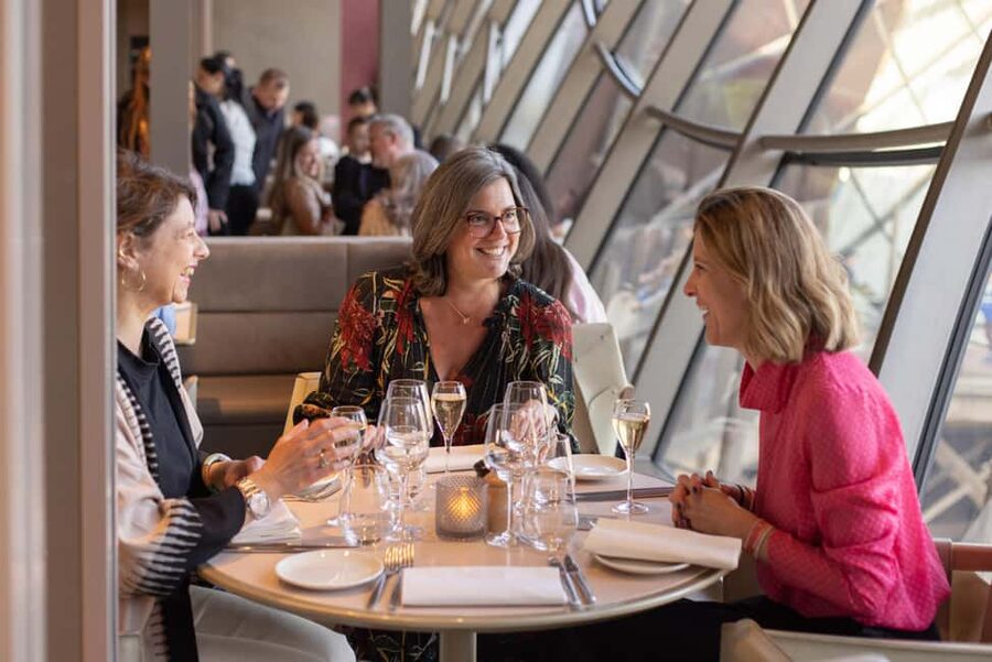 Paris: Eiffel Tower's Madame Brasserie 3-course lunch 12:00 - Arriving at entrance 1 and collecting the lift ticket