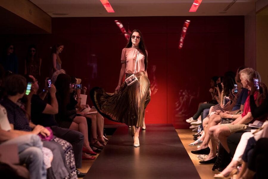 Paris: Fashion Show at Galeries Lafayette Haussmann - A Paris catwalk inside a famous department store