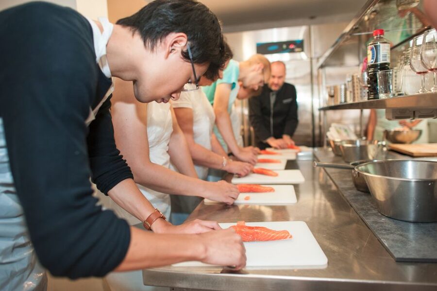 Paris: Full-Day Cooking Class with 3-Course Lunch - Sitting down to eat what you prepared