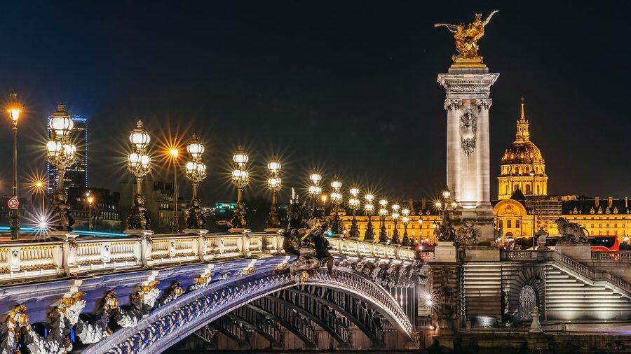 Paris: Illuminated Evening River Cruise & Waffle Tasting - Paris by night from Port de la Bourdonnais