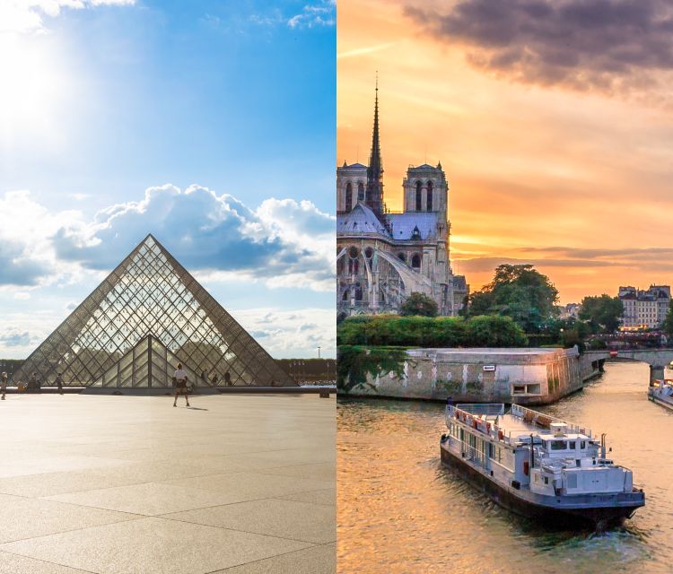Paris: Louvre Reserved Ticket and River Cruise Combo - Leaving the museum for the Seine