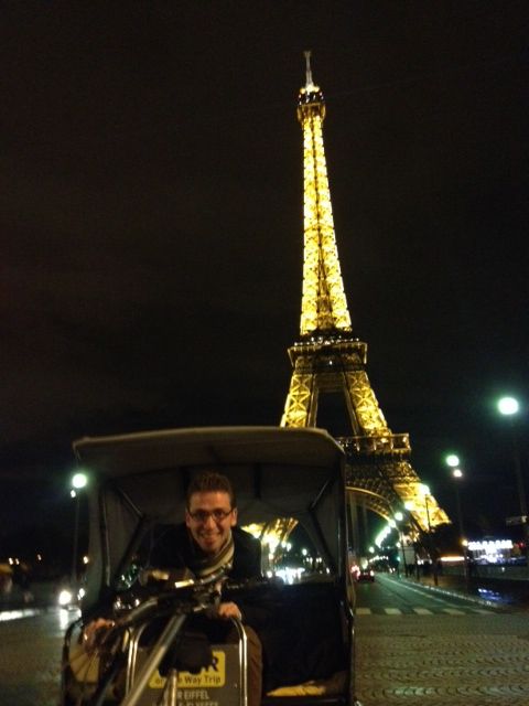 Paris: Nighttime Tuk-Tuk Tour - Paris at night from a small electric tuk-tuk