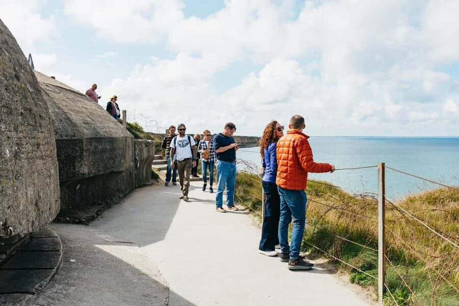 Paris: Normandy D-Day Sites Guided Day Trip with Lunch - Pointe du Hoc and the ground still marked by battle