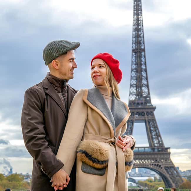 Paris: Photoshoot Around Eiffel Tower with 55 Edited Photos - Moving around the Eiffel Tower for different views