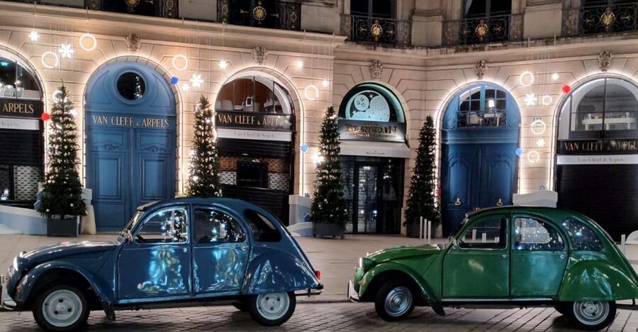 Paris: Private Christmas Lights Tour by Citroën 2CV - What happens during the two-hour route