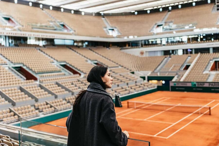 Paris: Roland-Garros Stadium Guided Backstage Tour - Entering Philippe Chatrier Court