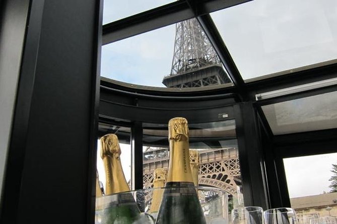 Paris Seine River Champagne Tasting Cruise - The Eiffel Tower after dark