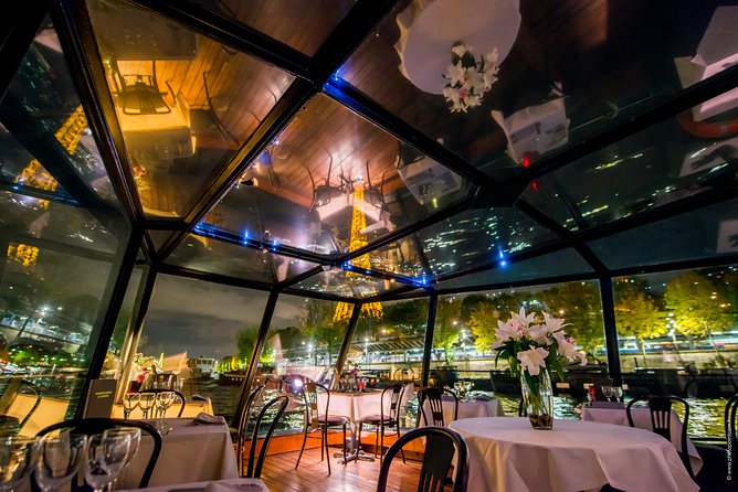 Paris Seine River Dinner Cruise with Champagne and Window Seating - Choosing Between the 6:15 and 8:45 Dinner