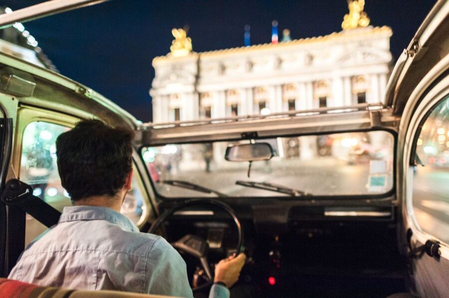 Private tour of Paris by Night with Champagne - Why a 2CV makes Paris at night more fun