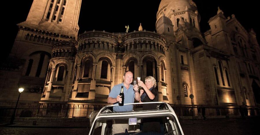 Private tour of Paris by Night with Champagne - The Champs Elysees and Arc de Triomphe