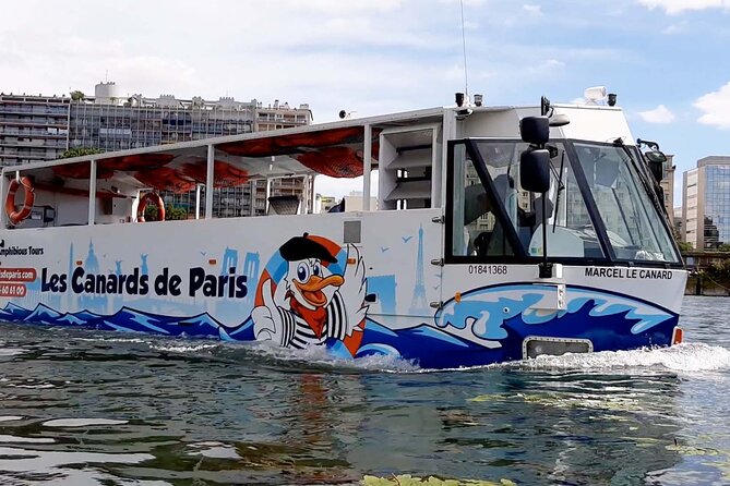 Tours of Paris and the Hauts-de-Seine in an Amphibious Bus - The splash at Île Monsieur