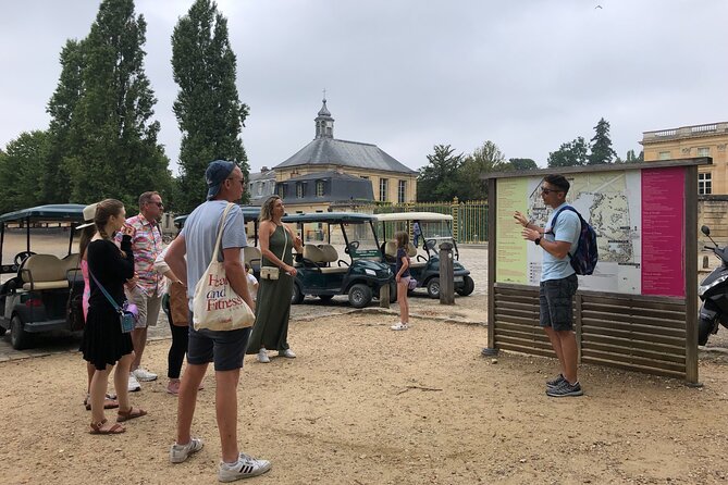 Versailles Golfcart & Bike Guided Tour: Gardens Hamlet Fountains - The Grand Canal and the far side of Versailles